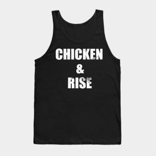 Chicken And Rice Funny Apparel Vintage Tank Top